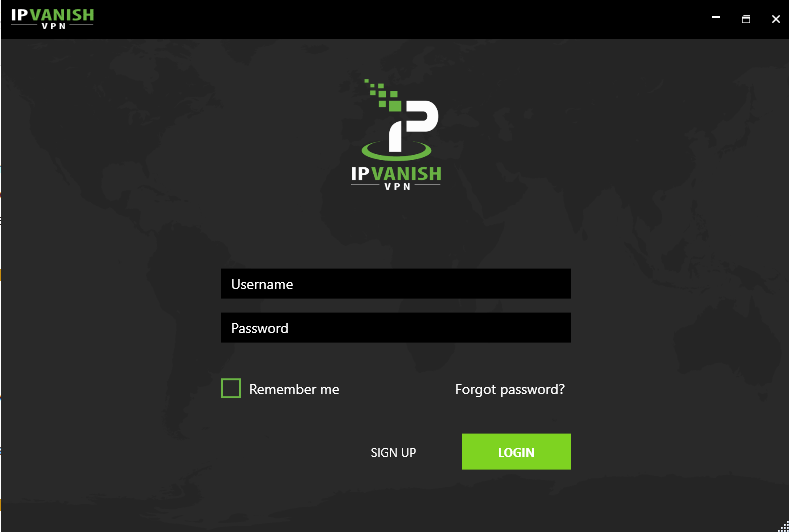 login to ipvanish