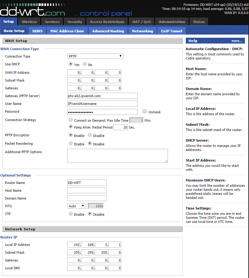 install ipvanish on router