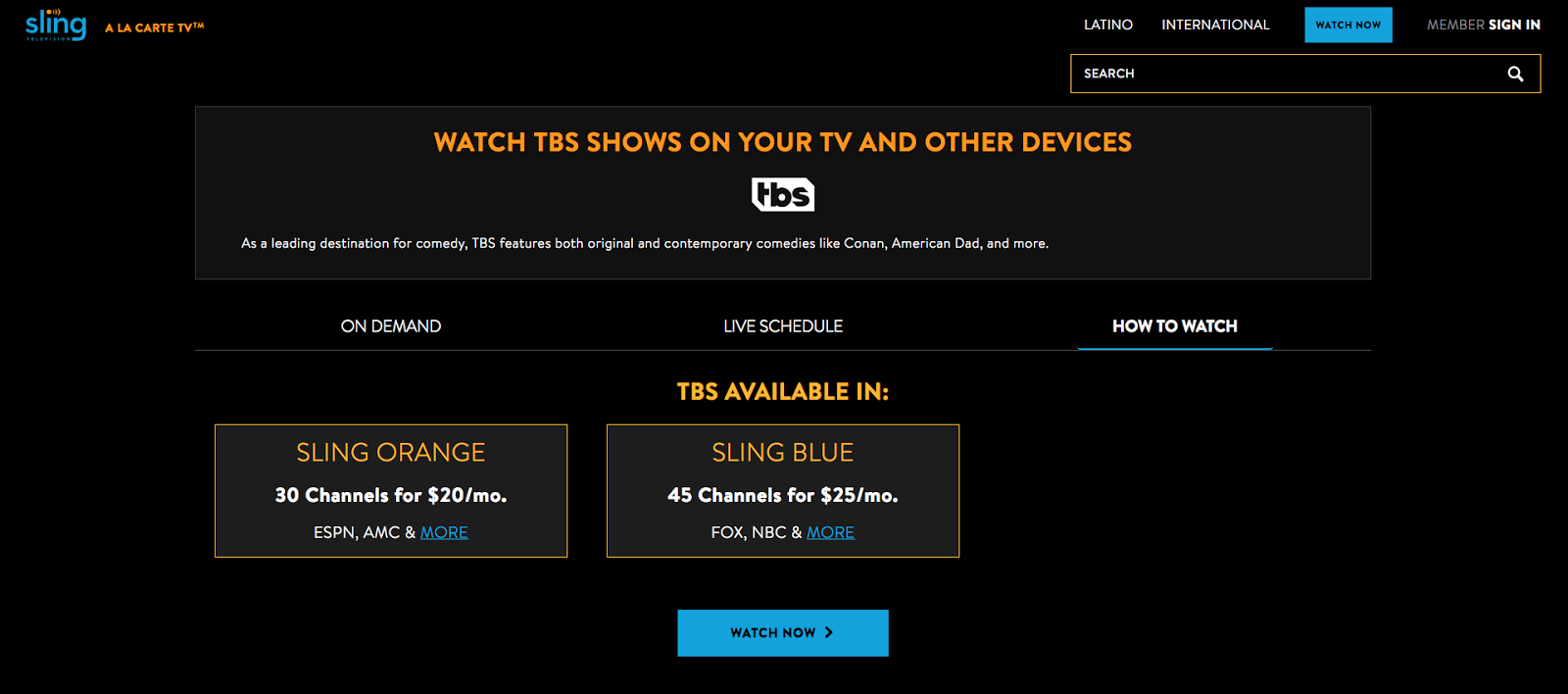 tbs without cable