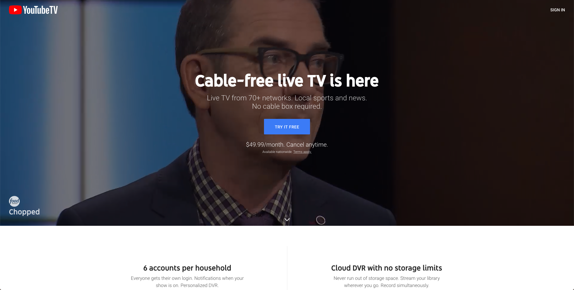 youtube tv pricing
