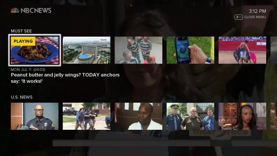 Source: NBC News Menu