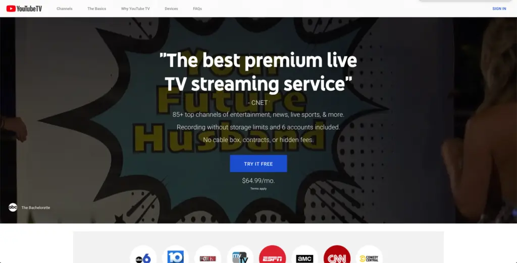 Source: YouTube TV