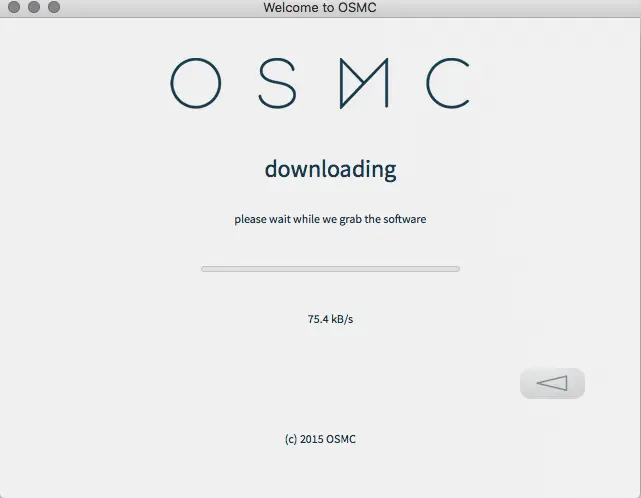 The OSMC disc image is now downloading. Source: Flixed.io
