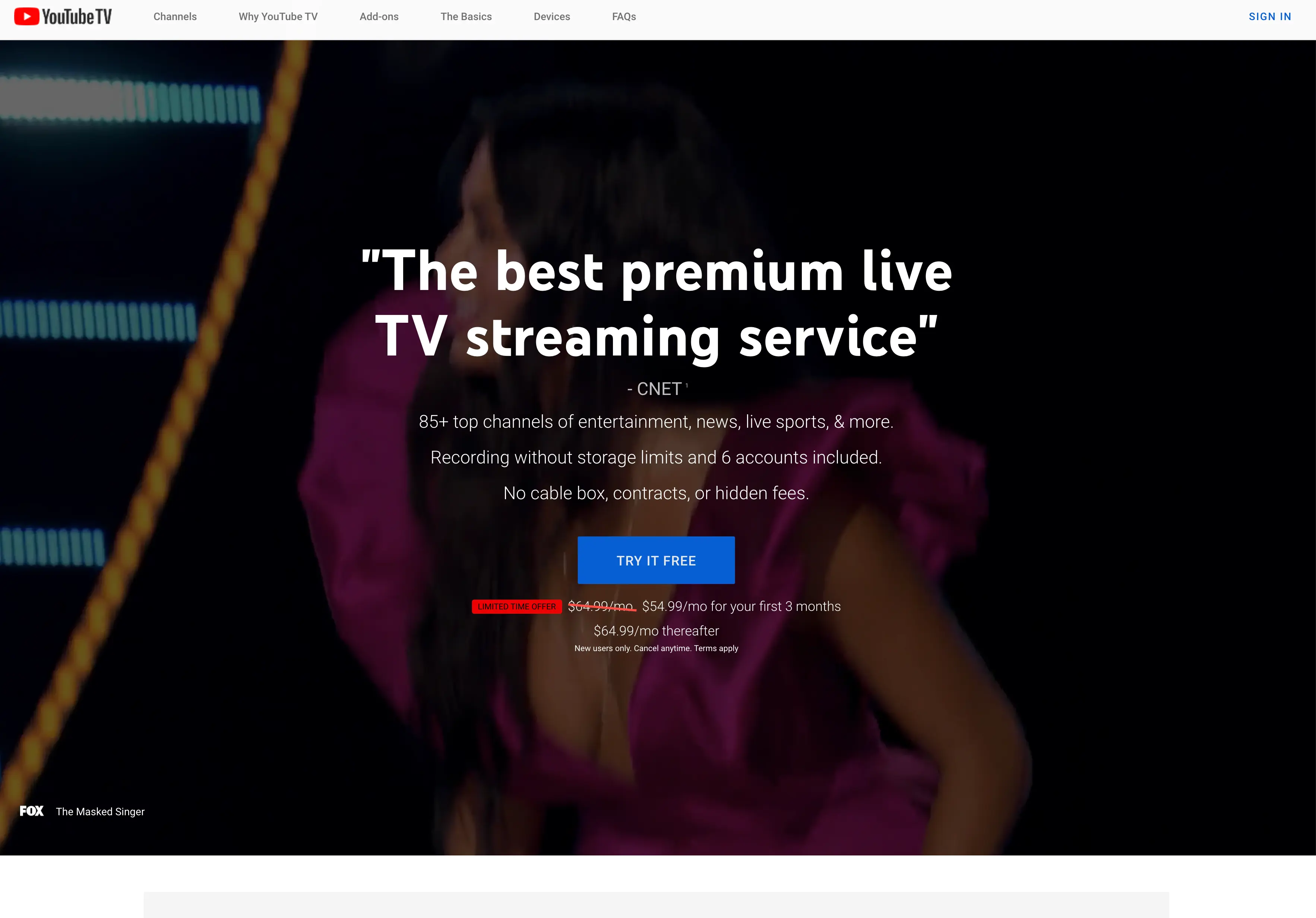 Source: YouTube TV